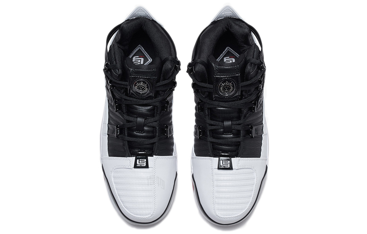 Мужские кроссовки Nike Lebron 3 QS Home OG (черно-бело-красные) — Чёрный / белый / красный — фото 2