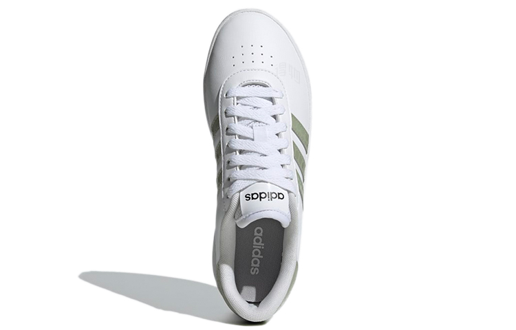 Женские кеды adidas neo Court Bold (бело-зеленые) — фото 4