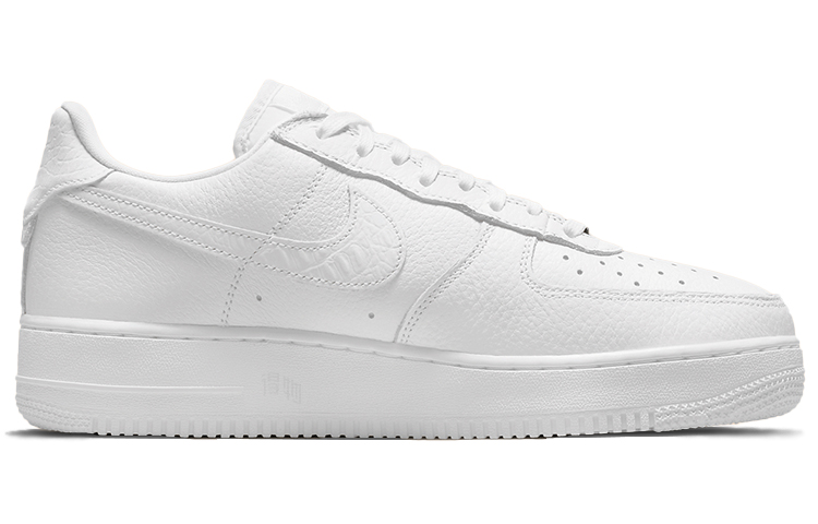 Кроссовки Nike Air Force 1 Craft "Snakeskin" (белый / змеиный принт) — фото 2