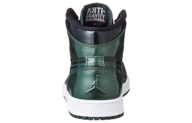 Мужские кроссовки Jordan Air Jordan 1 Retro Grove Green (черно-зеленые) — Зелёный / чёрный / белый — фото 4