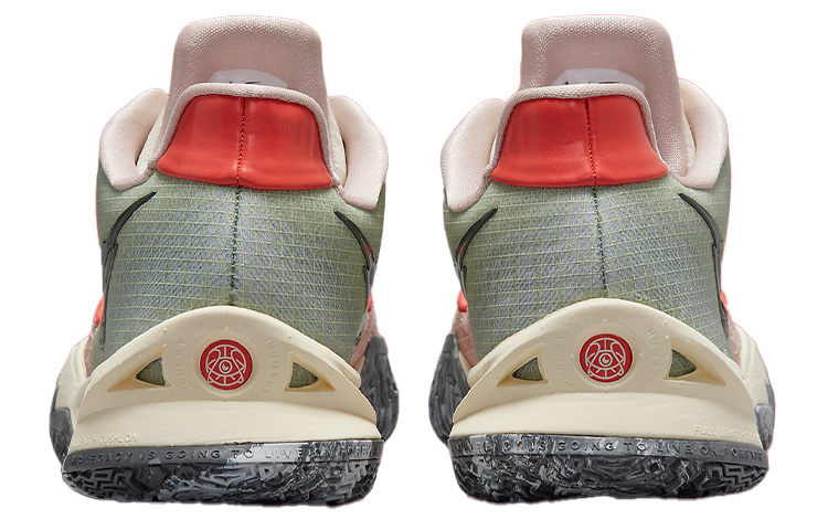 Кроссовки Nike Kyrie Low 4 EP (серо-оранжевые) — фото 5