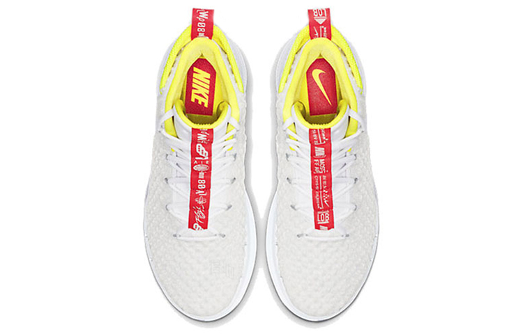 Мужские кроссовки Nike AlphaDunk EP (белый / красный / желтый) — Белый / красный / жёлтый — фото 4