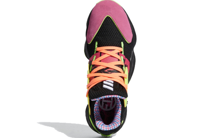 Мужские кроссовки adidas Harden Vol. 4 Gca (черно-розово-зеленые) — Чёрныйрозовыйзелёный — фото 4