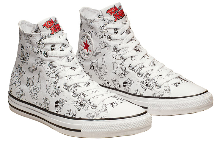 Кеды Converse Chuck Taylor All Star Tom and Jerry High Top (белые) — Белый — фото 3