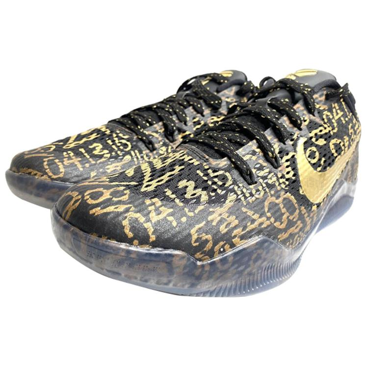 Мужские кроссовки Nike Kobe 11 Mamba Day ID OG (черный / синий / золотой) — Чёрный / синий / золотой — фото 2