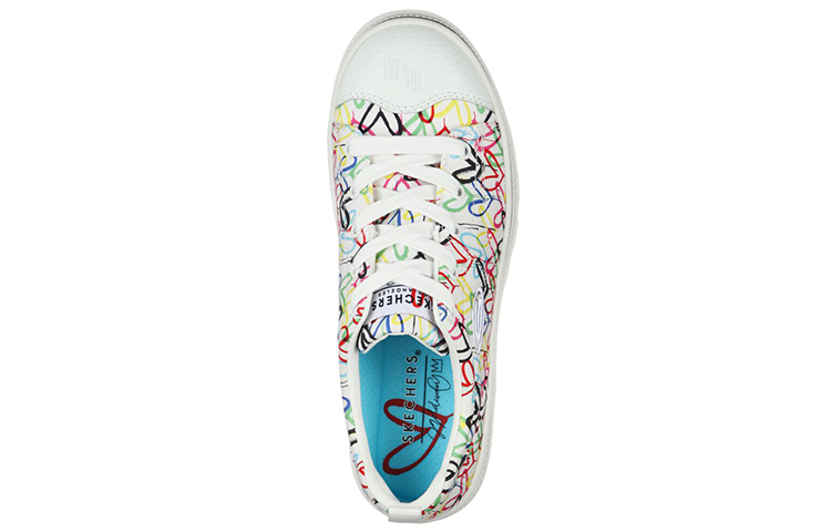 Женские кеды Skechers Roadies Hashtag Lov (бело-разноцветные) — 白彩 — фото 4