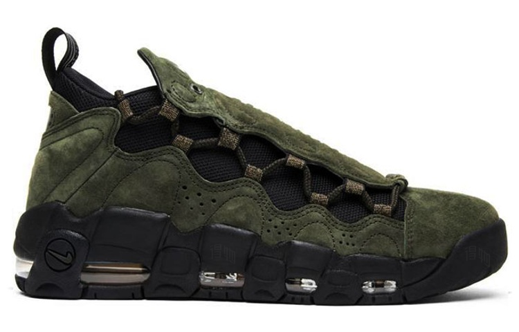 Мужские кроссовки Nike Air More Money Currency Pack (USA) (хаки / черный) — Хаки / чёрный — фото 2