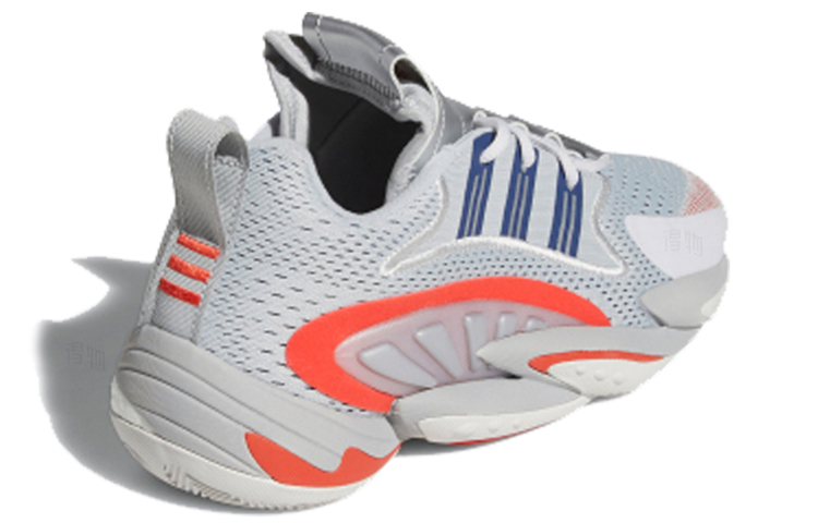 Мужские кроссовки adidas originals Crazy BYW X 2.0 (серо-сине-красные) — фото 3