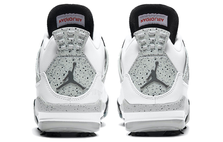 Кроссовки Jordan Air Jordan 4 golf "white cement" (белые) — фото 5