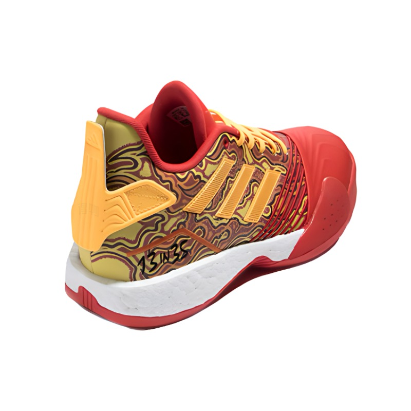 Мужские кроссовки adidas T mac Millennium (красно-желтые) — Красный / жёлтый — фото 3