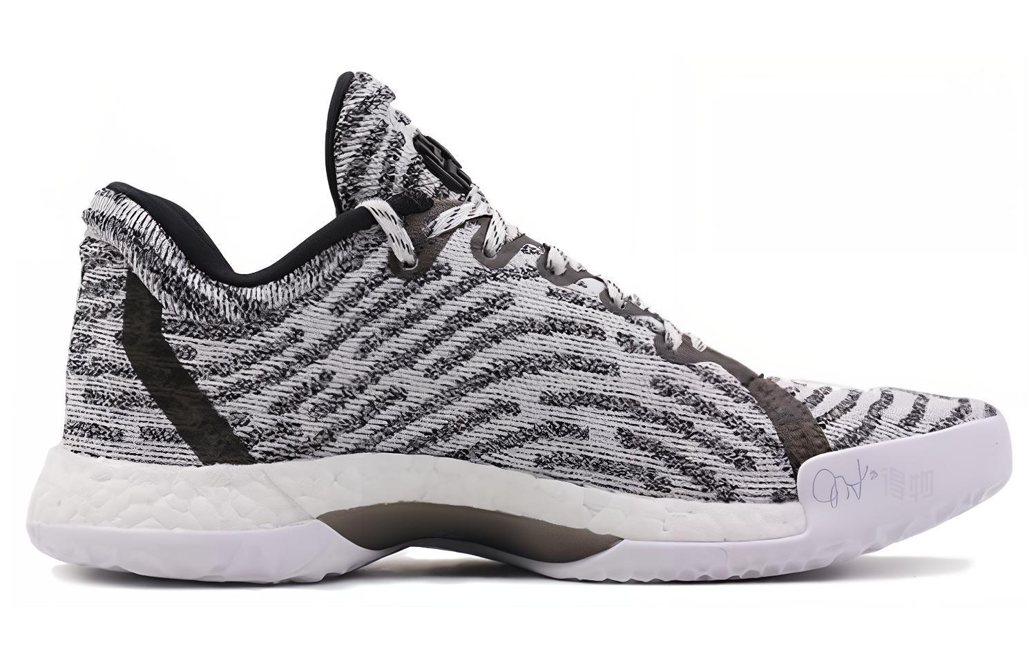 Мужские кроссовки adidas Harden LS (серый / черный / белый) — Серый / чёрный / белый — фото 2