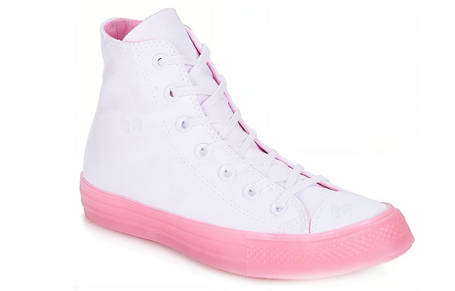 Женские кеды Converse Chuck Taylor All Star (розово-белые) — фото 2