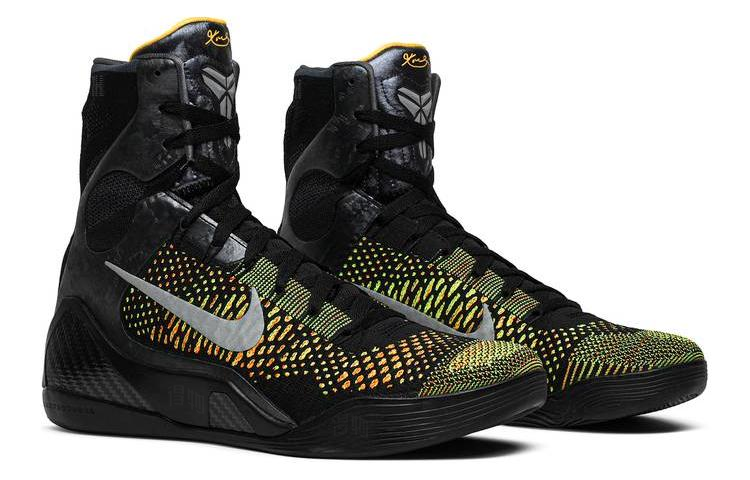 Мужские кроссовки Nike Kobe 9 Elite Inspiration (черно-серебристые) — 黑/金属银/深灰 — фото 4