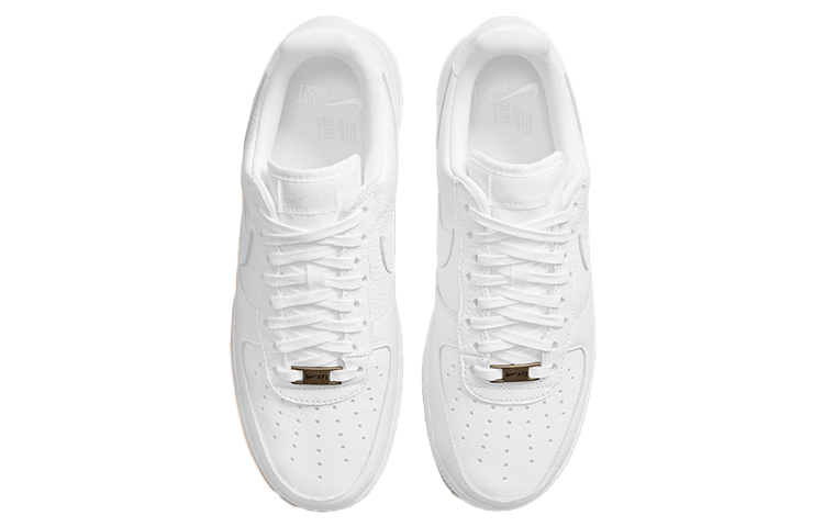 Кроссовки Nike Air Force 1 Craft "Snakeskin" (белый / змеиный принт) — фото 3