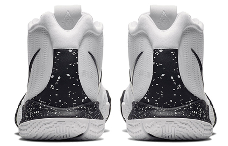 Мужские кроссовки Nike Kyrie 4 Oreo White Black (черно-белые) — фото 4