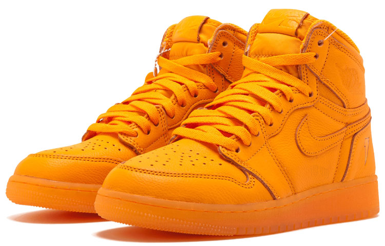 Женские кроссовки Jordan Air Jordan 1 Retro Hi (оранжевые) — фото 3