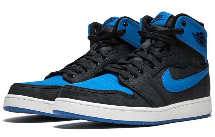 Мужские кроссовки Jordan Air Jordan 1 etro AJKO Royal (сине-черные) — Чёрный / синий — фото 3