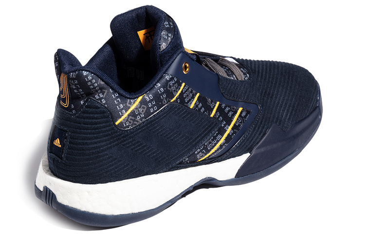 Мужские кроссовки adidas T mac Millennium 2 (черно-золотые) — Чёрный / золотой — фото 4
