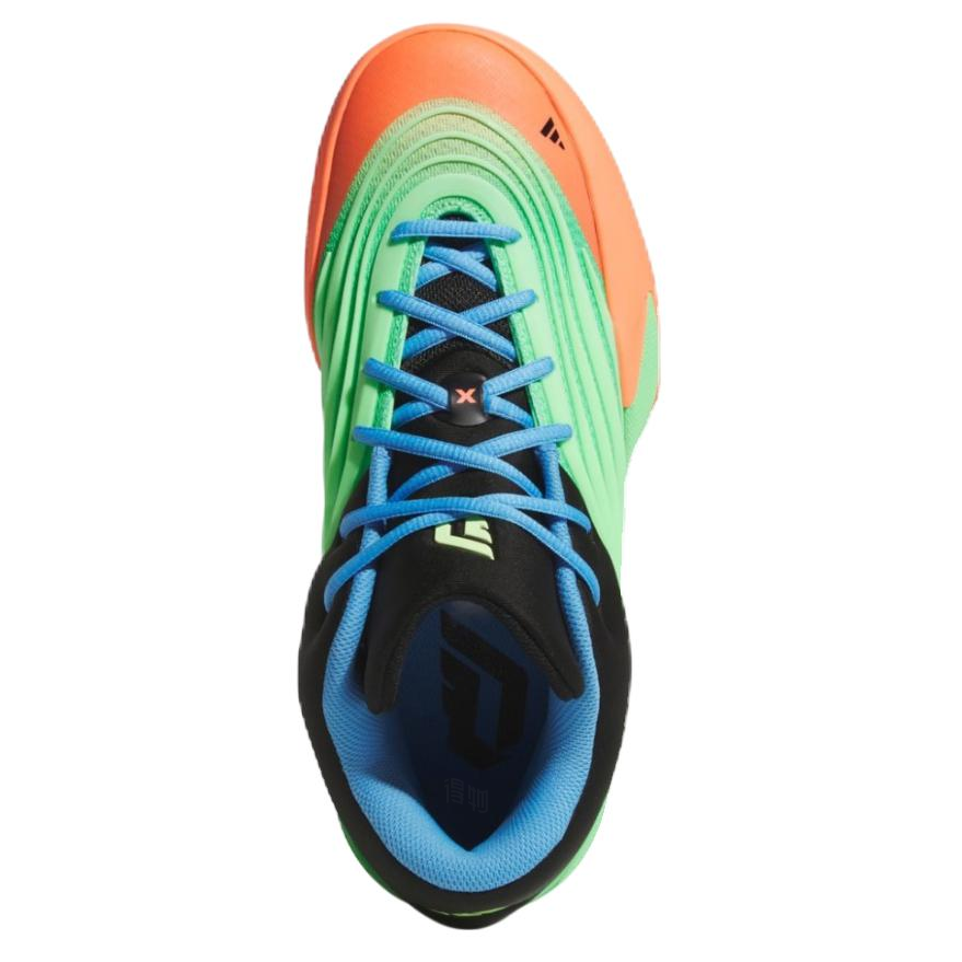 Кроссовки adidas Dame 10 (зелено-черные) — фото 5