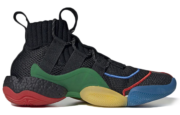 Кроссовки adidas originals Crazy BYW 1.0 (разноцветные) — Красный / жёлтый / синий / зелёный — фото 2