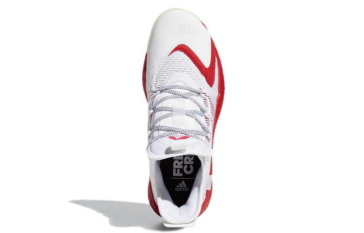 Мужские кроссовки adidas Pro Boost Gca Low (бело-красные) — Белый / красный — фото 5