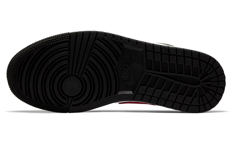 Женские кроссовки Jordan Air Jordan 1 Low (черно-красные) — фото 6
