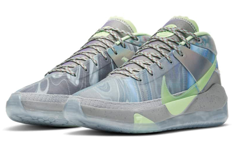 Мужские кроссовки Nike KD 13 (голубые) — фото 3