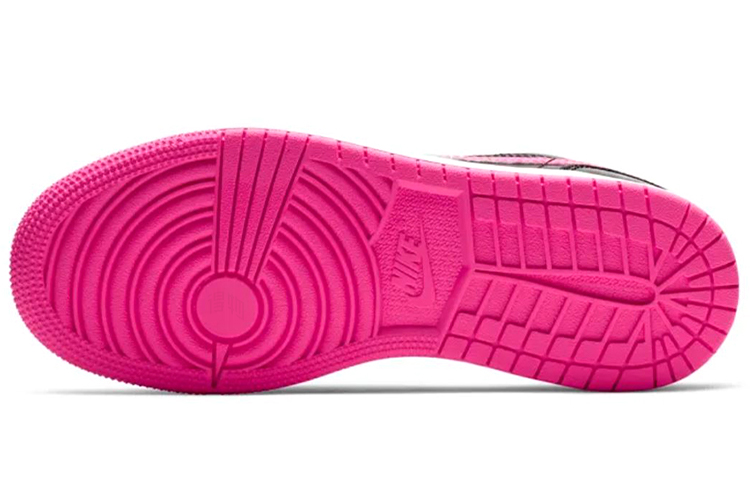 Женские кроссовки Jordan Low (черно-розовые) — Чёрный / розовый — фото 6