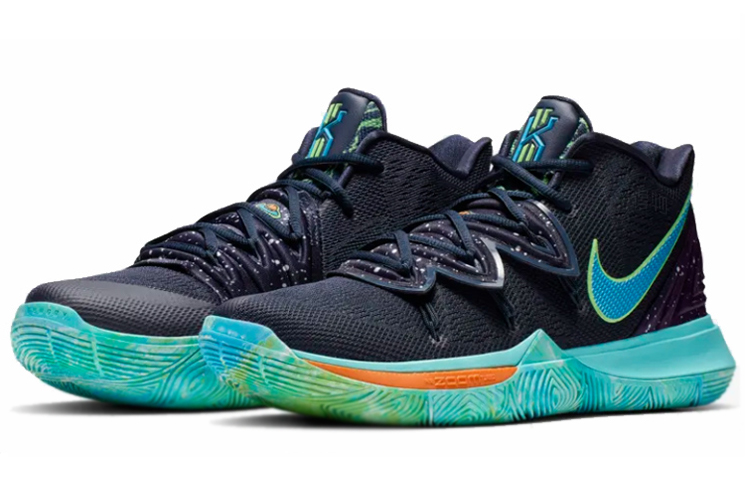 Мужские кроссовки Nike Kyrie 5 "UFO" (синие) — фото 2