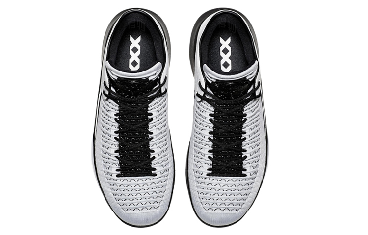 Мужские кроссовки Jordan Air Jordan 32 PF (черно-белые) — фото 5
