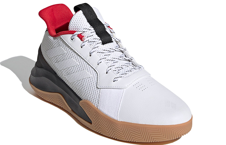Мужские кроссовки adidas Runthegame (бело-черно-красные) — фото 3