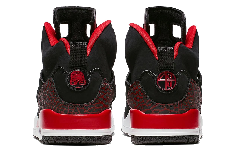 Мужские кроссовки Jordan Spizike (черно-красные) — фото 4