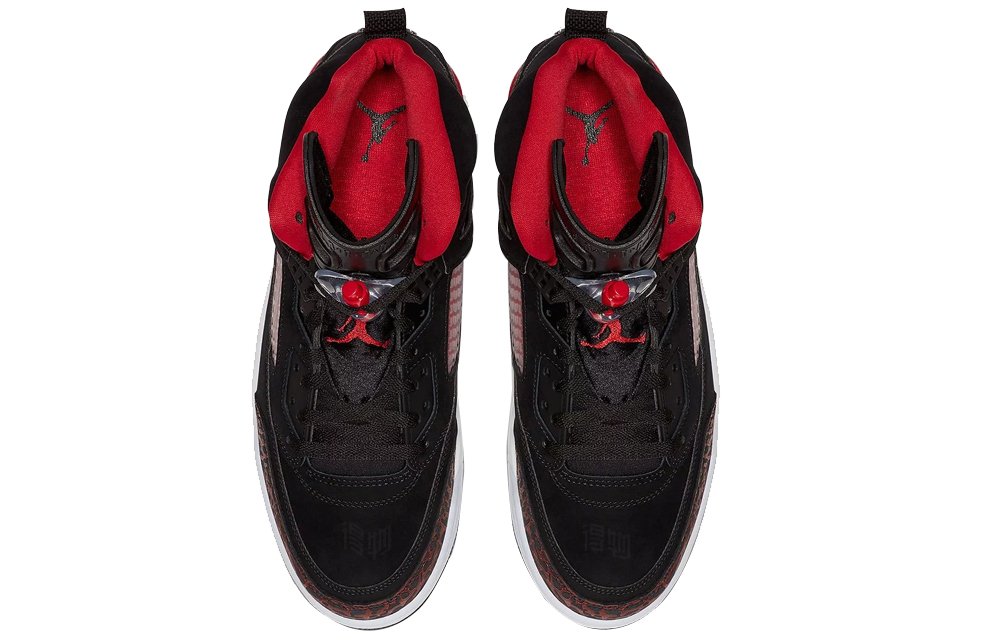 Мужские кроссовки Jordan Spizike (черно-красные) — фото 3