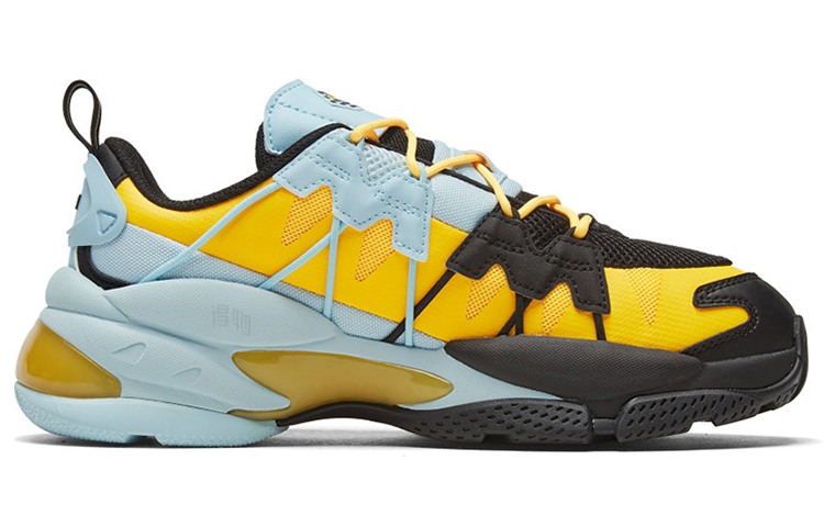 Кроссовки PUMA LQDCELL Omega Striped Kit (сине-желтые) — фото 2