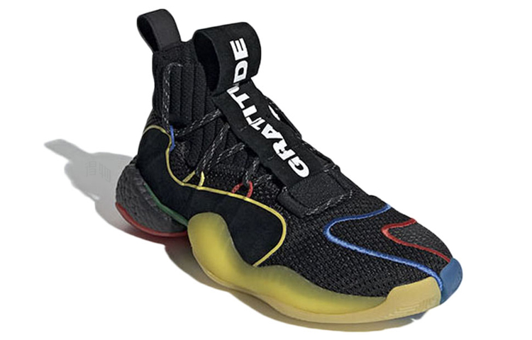 Кроссовки adidas originals Crazy BYW 1.0 (разноцветные) — Красный / жёлтый / синий / зелёный — фото 3