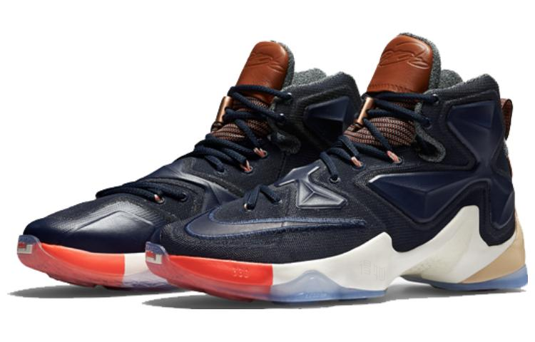 Мужские кроссовки Nike Lebron 13 EXT Luxbron (синий деним) — 多/彩色/黑曜石/帆色 — фото 3