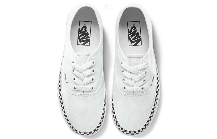 Кеды Vans Authentic (бело-черный) — фото 3