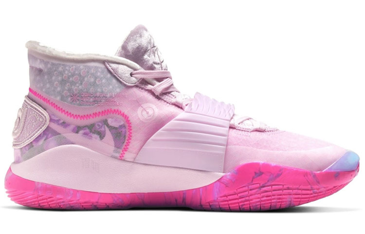 Баскетбольные кроссовки Nike KD 12 Zoom XMAS What The Aunt Pearl (розовые) — Розовый — фото 2