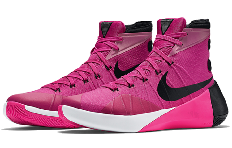Мужские кроссовки Nike Hyperdunk 2015 (розовые) — Розовый — фото 3