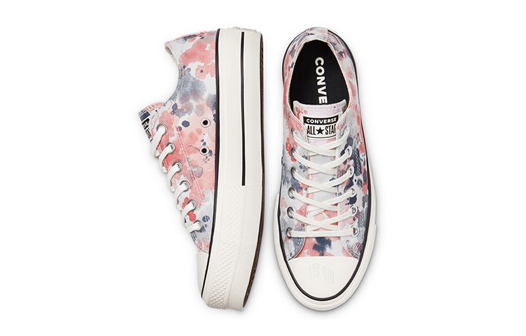 Женские кеды Converse Chuck Taylor All Star Low Top (розово-черные) — 粉/墨黑 — фото 4