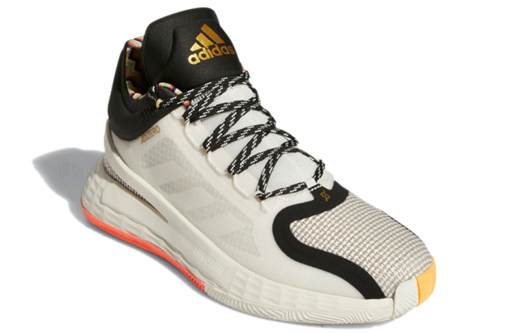 Мужские кроссовки adidas D Rose 11 (розово-белые) — фото 3