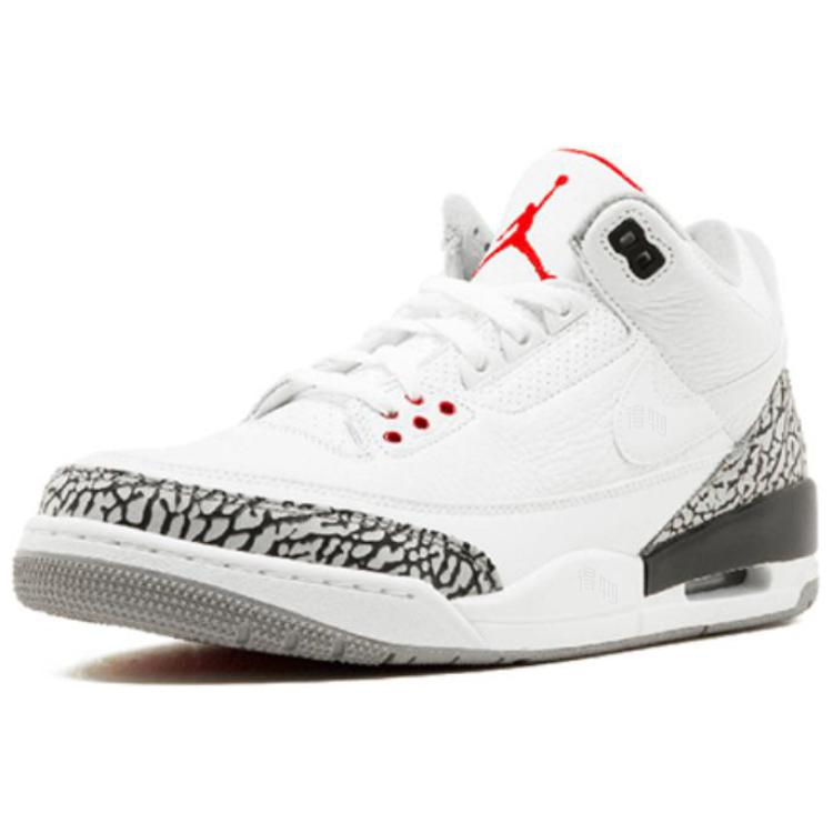 Кроссовки Jordan Air Jordan 3 JTH Justin Timberlake&Tinker Hatfield (бело-серо-черные) — Белый / серый / чёрный — фото 3