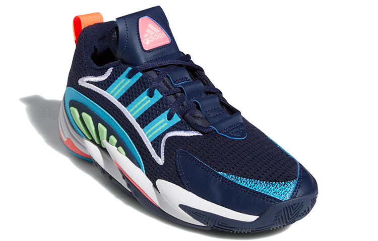 Мужские кроссовки adidas originals Crazy BYW 2.0 (сине-зелено-розовые) — Синий / зелёный / розовый — фото 3