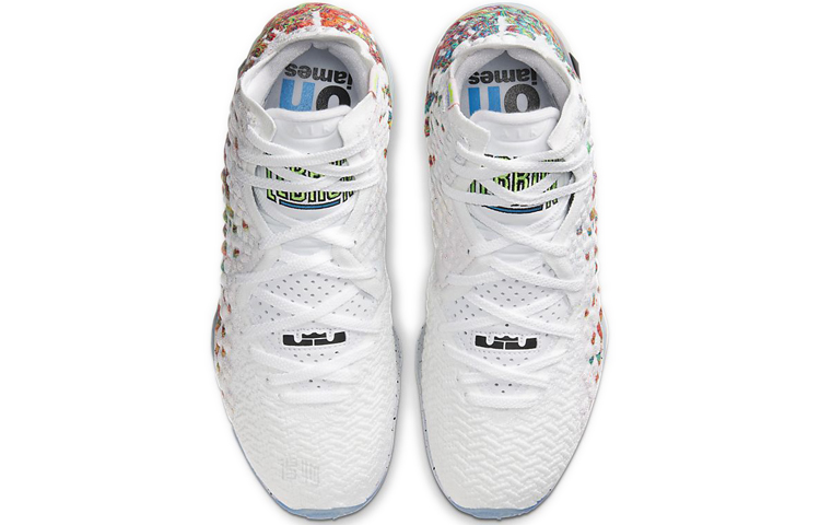 Мужские кроссовки Nike Lebron 17 EP "Air Command Force" (белые) — Белый — фото 4
