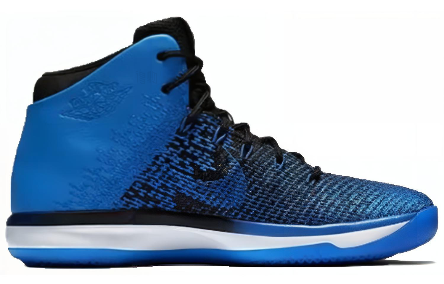 Мужские высокие баскетбольные кроссовки Jordan Air Jordan 31 OG Royal (сине-черные) — 黑/宝蓝/白 — фото 2
