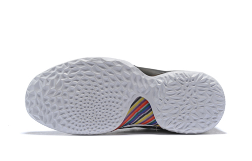 Мужские кроссовки adidas Harden Vol.1 (черные с принтом) — 白/灰/花色 — фото 5