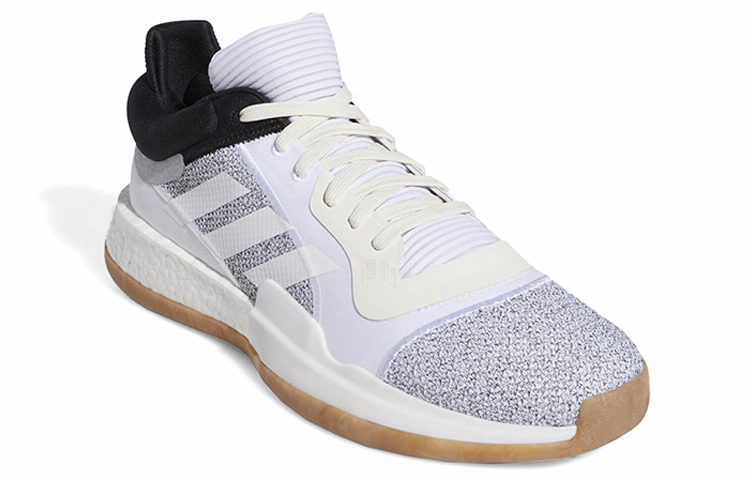 Мужские кроссовки adidas Marquee Boost Low (бело-черный) — фото 3