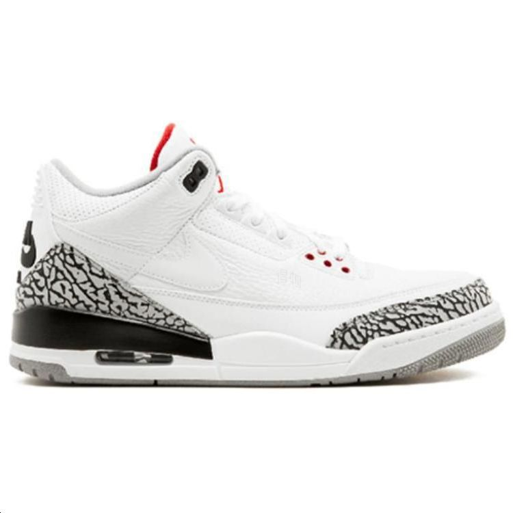 Кроссовки Jordan Air Jordan 3 JTH Justin Timberlake&Tinker Hatfield (бело-серо-черные) — Белый / серый / чёрный — фото 2