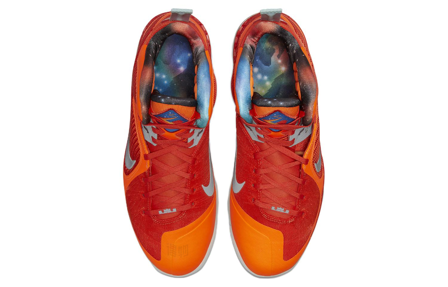 Мужские кроссовки Nike Lebron 9 (оранжевые) — Оранжевый — фото 4