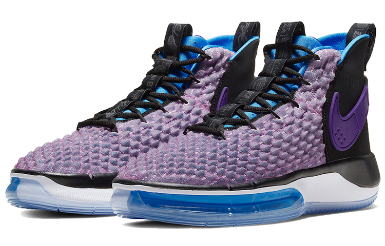 Мужские кроссовки Nike AlphaDunk (черный / фиолетовый / синий) — Чёрный / фиолетовый / синий — фото 3